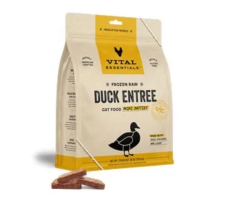28oz Vital Essentials Frozen Cat Duck Mini Patties - Astro Sale